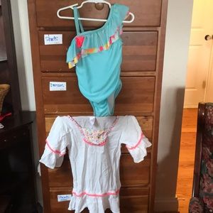 4T bathing suit and cover up